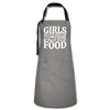 Girls Dig Guys Who Can Cook Their Own Food Artisan Apron - gray/black