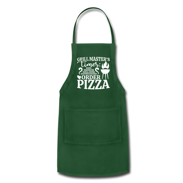 Grill Masters Timer Adjustable Apron - forest green