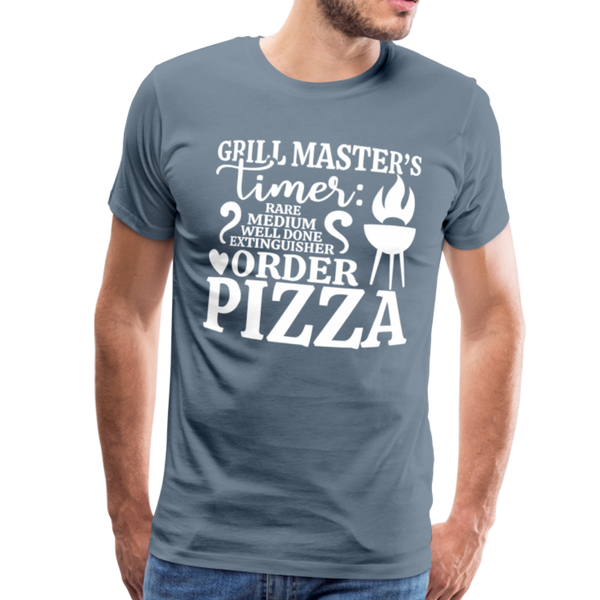 Grill Masters Timer Men's Premium T-Shirt - steel blue