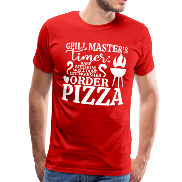 Grill Masters Timer Men's Premium T-Shirt - red