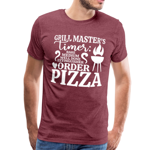Grill Masters Timer Men's Premium T-Shirt - heather burgundy