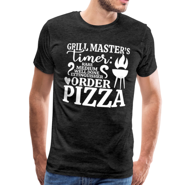 Grill Masters Timer Men's Premium T-Shirt - charcoal gray