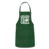 Grillers Gonna Grill BBQ Adjustable Apron - forest green