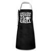 Grillers Gonna Grill BBQ Artisan Apron - black/white