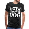 Hot Diggity Dog BBQ Grilling Men's Premium T-Shirt - charcoal gray