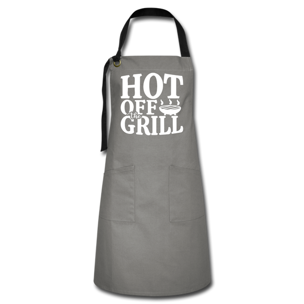 Hot Off The Grill BBQ Artisan Apron - gray/black