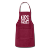 Hot Off The Grill BBQ Adjustable Apron - burgundy