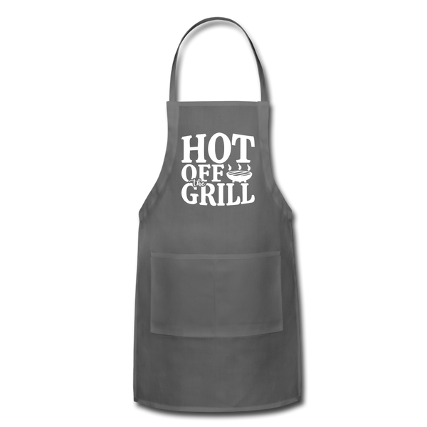 Hot Off The Grill BBQ Adjustable Apron - charcoal