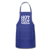 Hot Off The Grill BBQ Adjustable Apron - royal blue