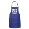 I Like Pig Butts And I Cannot Lie Adjustable Apron - royal blue