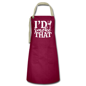 I'd Smoke That Funny BBQ Artisan Apron