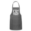 I'd Smoke That Funny BBQ Adjustable Apron