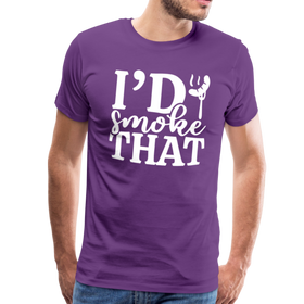 I'd Smoke That Funny BBQ Men's Premium T-Shirt