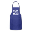 May I Suggest the Sausage Funny BBQ Adjustable Apron - royal blue