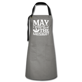 May I Suggest the Sausage Funny BBQ Artisan Apron