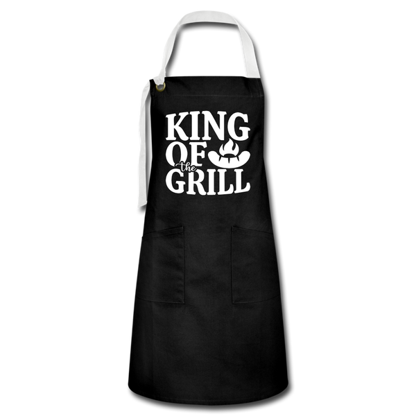 King of the Grill BBQ Artisan Apron - black/white