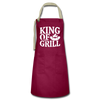 King of the Grill BBQ Artisan Apron - burgundy/khaki