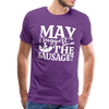 May I Suggest the Sausage Funny BBQ Men's Premium T-Shirt - purple