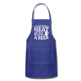 If You can't Stand the Heat go get me a Beer BBQ Adjustable Apron