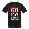 Zero Days Without a Tantrum Kids' Premium T-Shirt - charcoal gray