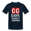 Zero Days Without a Tantrum Kids' Premium T-Shirt - deep navy