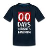 Zero Days Without a Tantrum Toddler Premium T-Shirt - deep navy