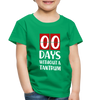 Zero Days Without a Tantrum Toddler Premium T-Shirt - kelly green