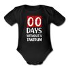 Zero Days Without a Tantrum Organic Short Sleeve Baby Bodysuit