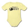 Wild and Rowdy Cowboy Organic Short Sleeve Baby Bodysuit