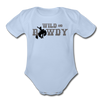 Wild and Rowdy Cowboy Organic Short Sleeve Baby Bodysuit