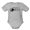 Wild and Rowdy Cowboy Organic Short Sleeve Baby Bodysuit