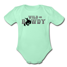 Wild and Rowdy Cowboy Organic Short Sleeve Baby Bodysuit