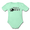 Wild and Rowdy Cowboy Organic Short Sleeve Baby Bodysuit
