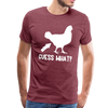 Guess What Chicken Butt Men's Premium T-Shirt - heather burgundy