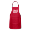 00 Days Without a Dad Joke Adjustable Apron - red