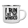 I Run Like the Winded Camper Mug - white