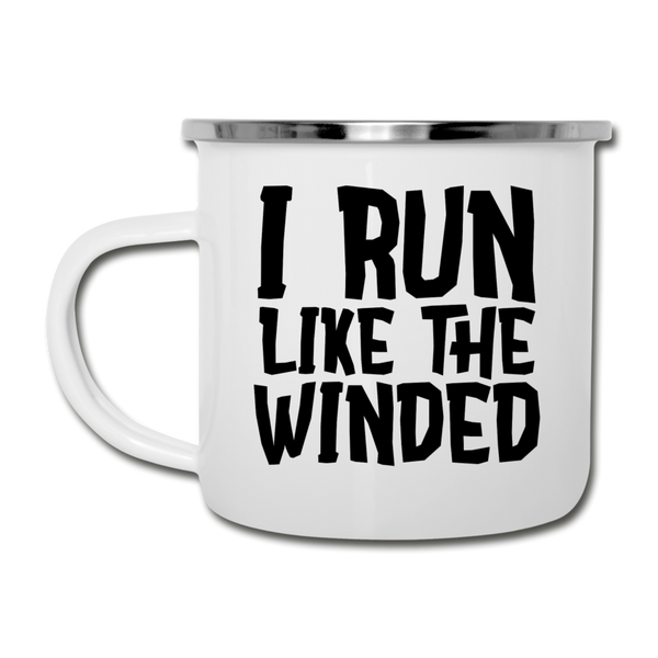 I Run Like the Winded Camper Mug - white