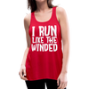 I Run Like the Winded Women's Flowy Tank Top by Bella - red