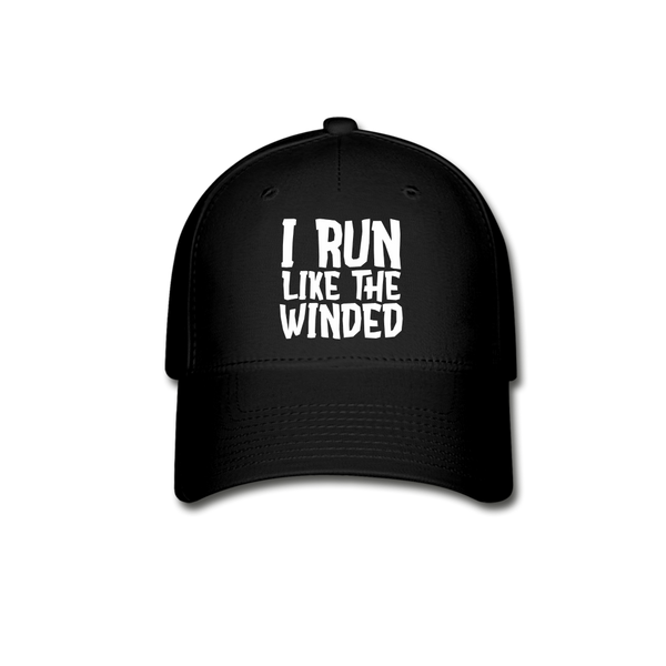 I Run Like the Winded Baseball Cap - black