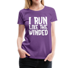 I Run Like the Winded Women’s Premium T-Shirt - purple