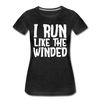 I Run Like the Winded Women’s Premium T-Shirt - charcoal gray