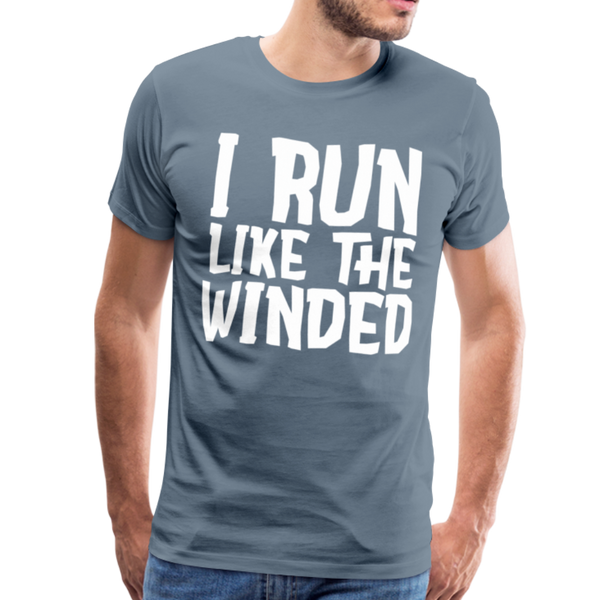 I Run Like the Winded Men's Premium T-Shirt - steel blue