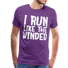 I Run Like the Winded Men's Premium T-Shirt - purple