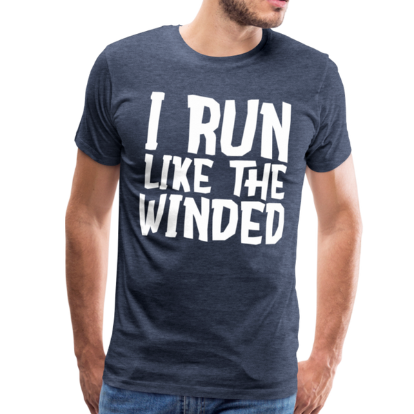 I Run Like the Winded Men's Premium T-Shirt - heather blue