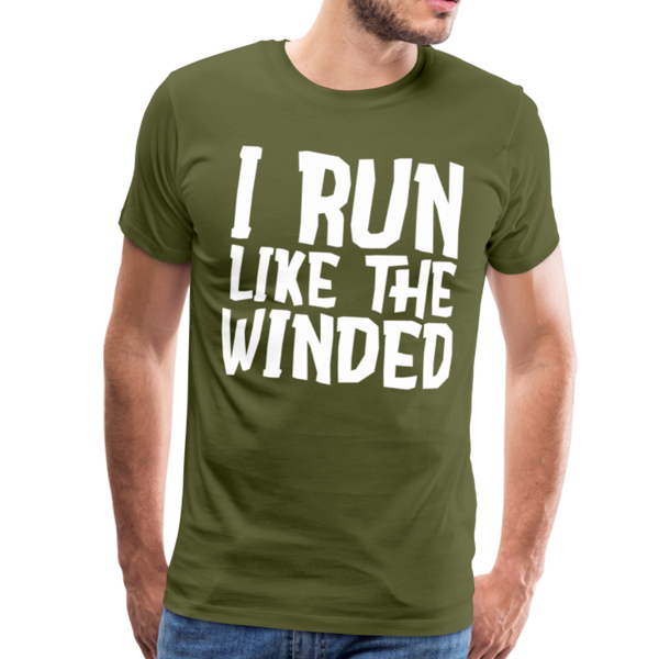 I Run Like the Winded Men's Premium T-Shirt - olive green