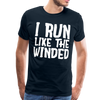 I Run Like the Winded Men's Premium T-Shirt - deep navy