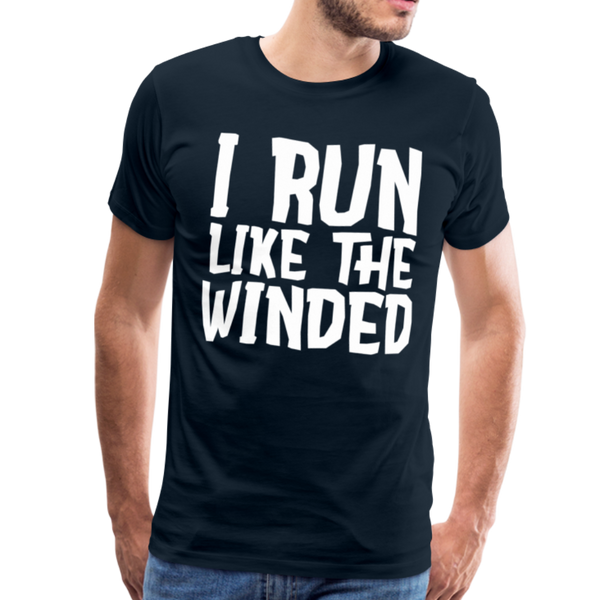 I Run Like the Winded Men's Premium T-Shirt - deep navy