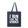I Run Like the Winded Tote Bag - navy