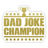 Dad Joke Champion Funny Sticker