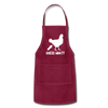 Guess What Chicken Butt Adjustable Apron - burgundy